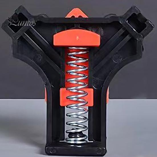 Praktische rechtwinklige Klemme für die Holzbearbeitung, roter Kunststoff, zum Aufstecken, keine Montage, langlebige, sichere Griffigkeit, Eckklemme, Tischlerwerkzeug-Set