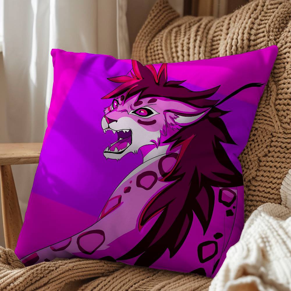 Invincible Kipo Wolf Wonderbeasts Pillow Case Office Cushions Suitable For Sofa Car Bedroom Decorative Cushion Cover