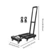 Foldable Transport Cart Thickened Iron Frame Rolling Hand Truck Multipurpose