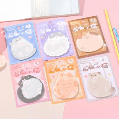 Kawaii Easy Peel & Stick Notizen Kreative Süße Katze Notizblöcke Schüler Belohnungsaufkleber Erinnerungs Lesezeichenaufkleber Büro Lernmaterialien
