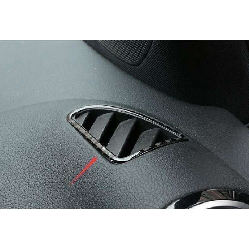 For Benz GLB W247 -22 Carbon Fiber Vinyl Dashboard L&R Air Outlet Vent Trim