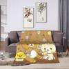 Rilakkuma und Freunde Warme Decke Mädchen Jungen Plüsch Überwurfdecke Neuheit Sofa Bett Flanell Bettwäsche Sofa Bettbezug