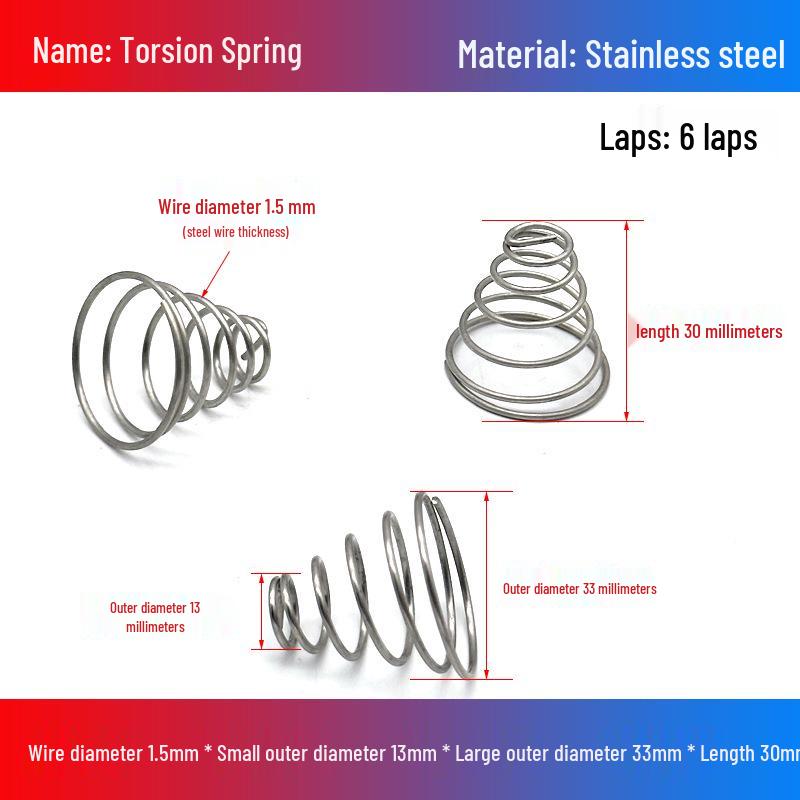 Stainless Steel Pagoda-Shaped Trapezoidal Compression Spring for Battery