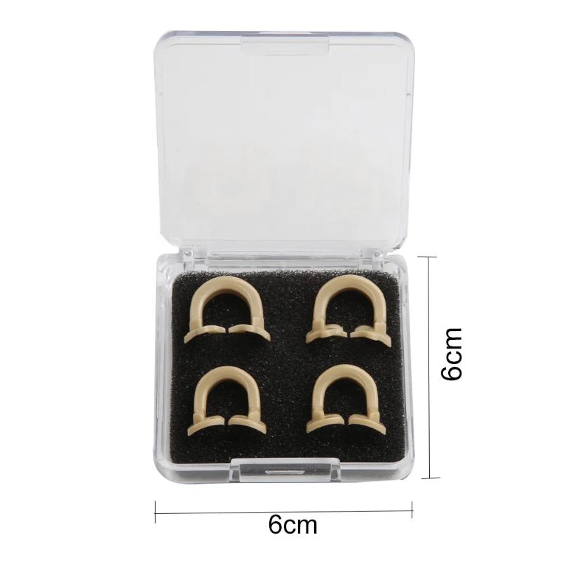Dental Dam Clips Set 4pcs High Quality Resin Barrier Clamps Rubber Section For Teeth Treatment Room