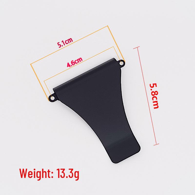 Carbon Fiber Card Holder with Stainless Steel Clip & Air Tag Space