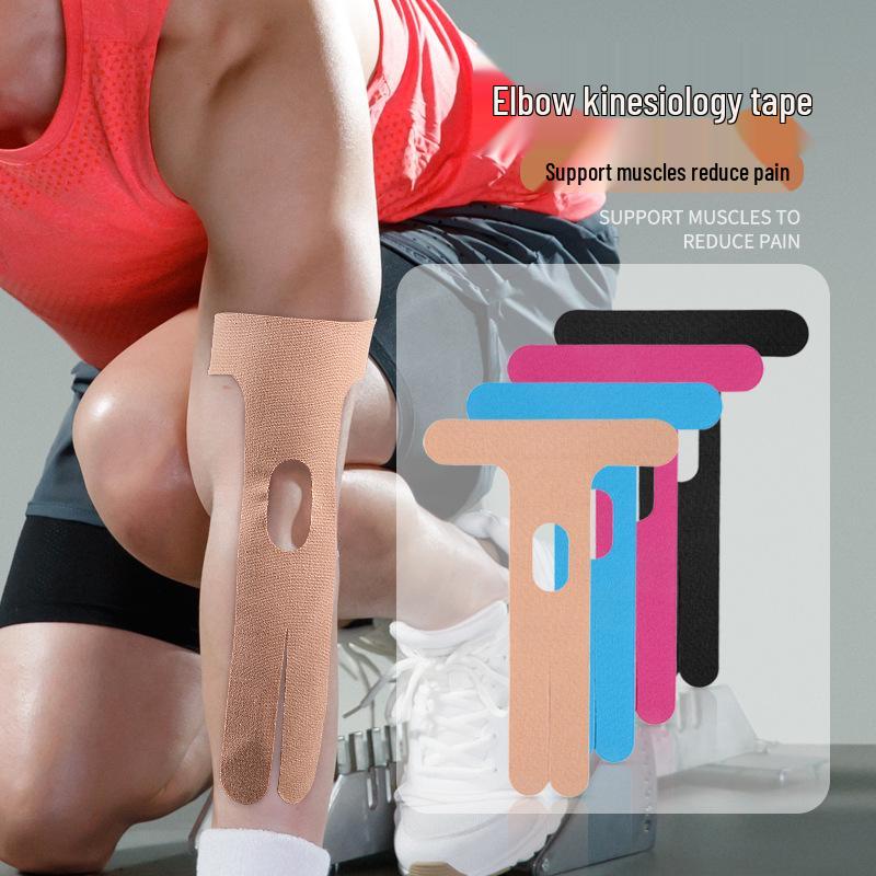Pre-Cut Elastic Kinesiology Tape: Breathable Muscle Support for Elbow Fitness