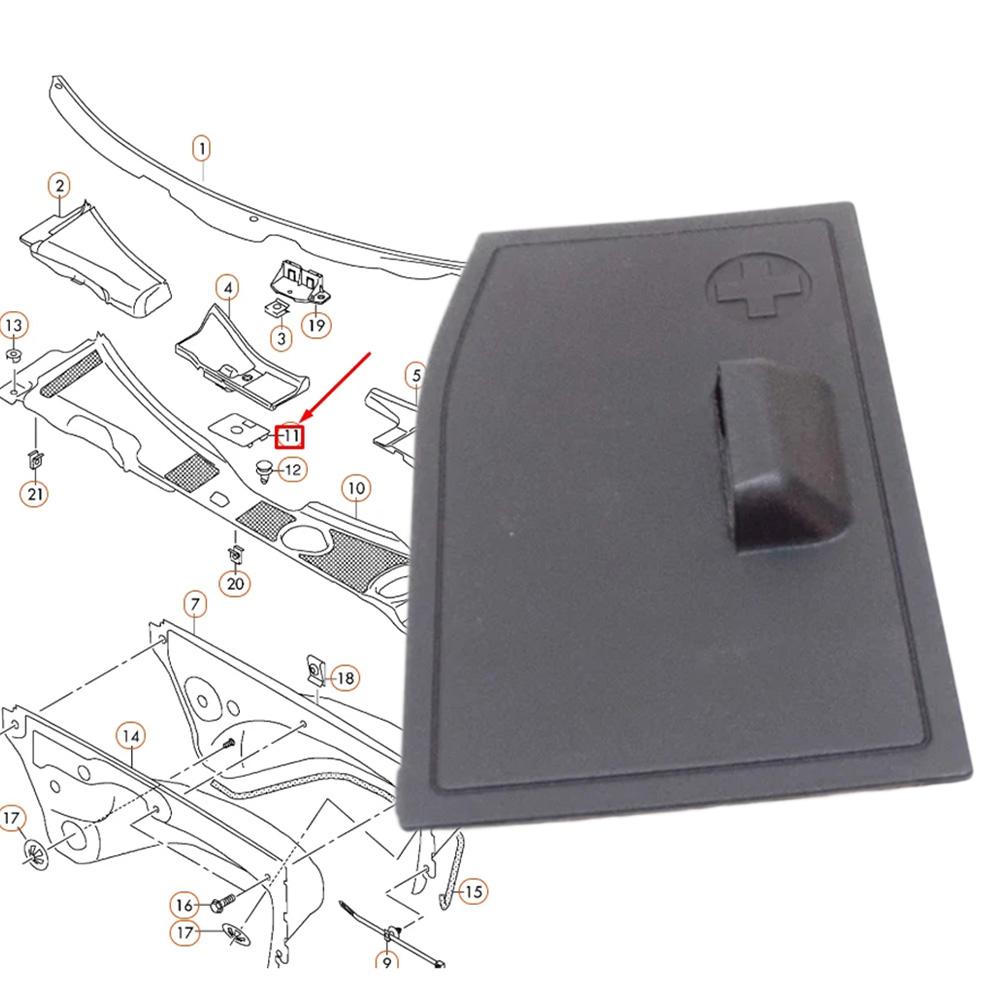 Battery Tray Cover Cap For A4 B8 S4 A5 S5 2008-2015 8K1819424 Black Battery Tray Lid Cover Automobiles Parts Accessories