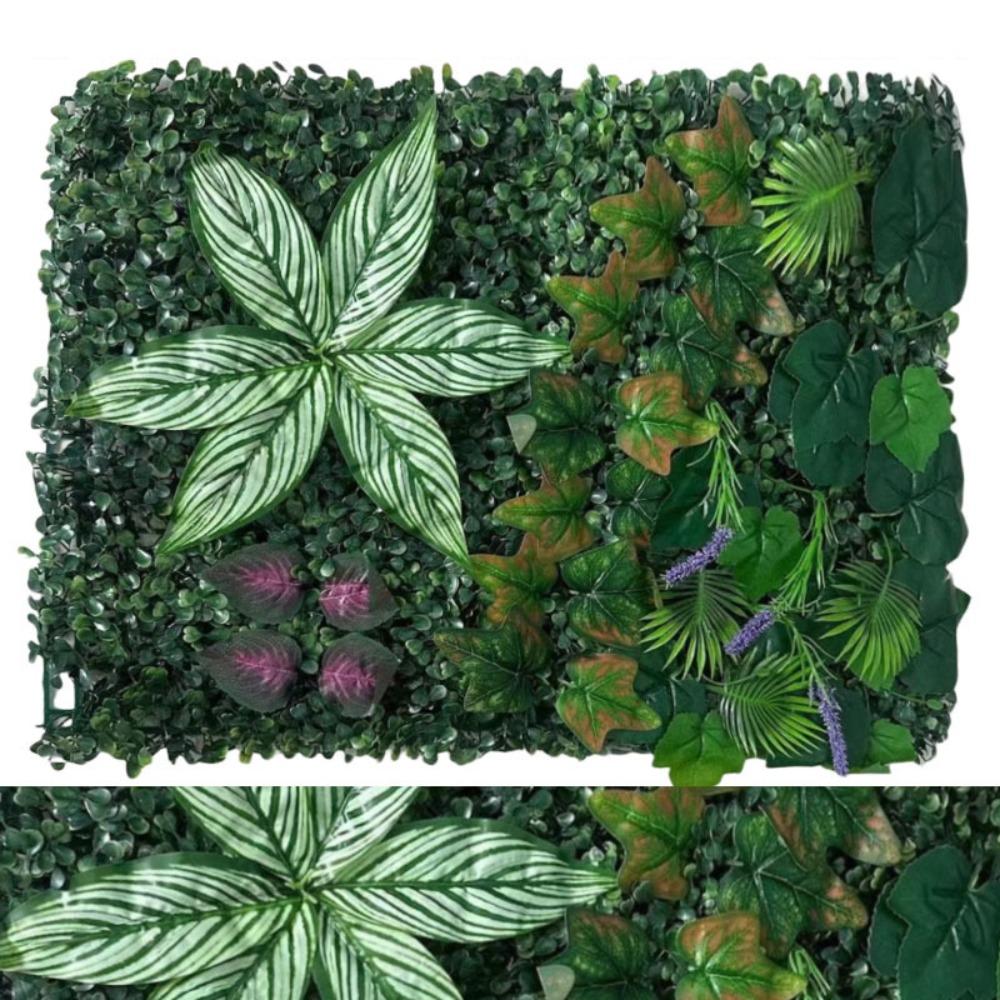 Flower Artificial Eucalyptus Carpet 60*40cm Artificial Fern Grass  Privacy Screen