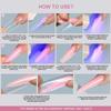 256Pcs/Box Transparent Nail Sandwich Dual Form DIY Tips Nail Extension Form New Nail Tips