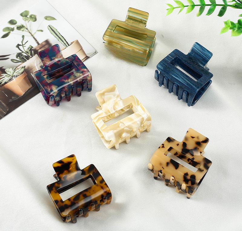 Korean Leopard Print Acetate Shark Hair Clip