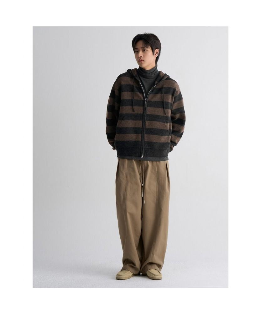 8Seconds Striped Hooded Cardigan Brown