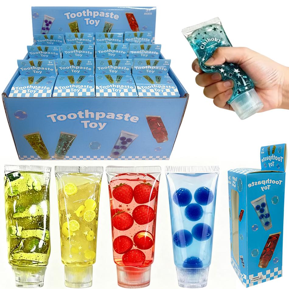 Dentifricio al Malto Fruttato Giocattolo Antistress Morbido Deformabile a Lenta Risalita Giocattolo Sensoriale Fidget da Spremere