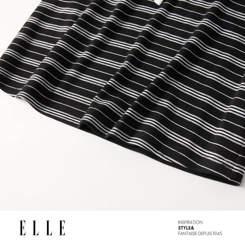 ELLE Contrast Shawl T-shirt