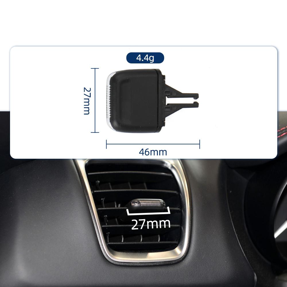 98155214202 Schwarzer Auto-Armaturenbrett-Klimaanlagen-Lüftungsgitter-Auslass-Lasche-Klipf-Schieberegler Für Porsche Boxster Klimaanlage-Luftauslass-Zierleisten-Ersatz