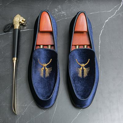 Fashion Hot Selling Men's Suede Leather Shoes Europe America Luxurious Banquet Dress Shoes Soft Soled Commuting Men's Work Shoes