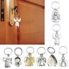 Trendy Angel Wing Keyring Protective Amulet for Men Women Backpack Pendant Decor