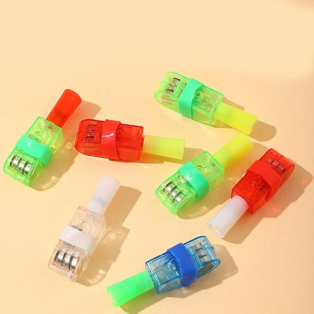 10pcs Cartoon Patterns Finger Toys High Brightness LED Finger Light High Quality Finger Projector