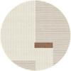 Round Non-Slip Velvet Carpet – Modern Cream for Living Room, Bedroom, or Entrance