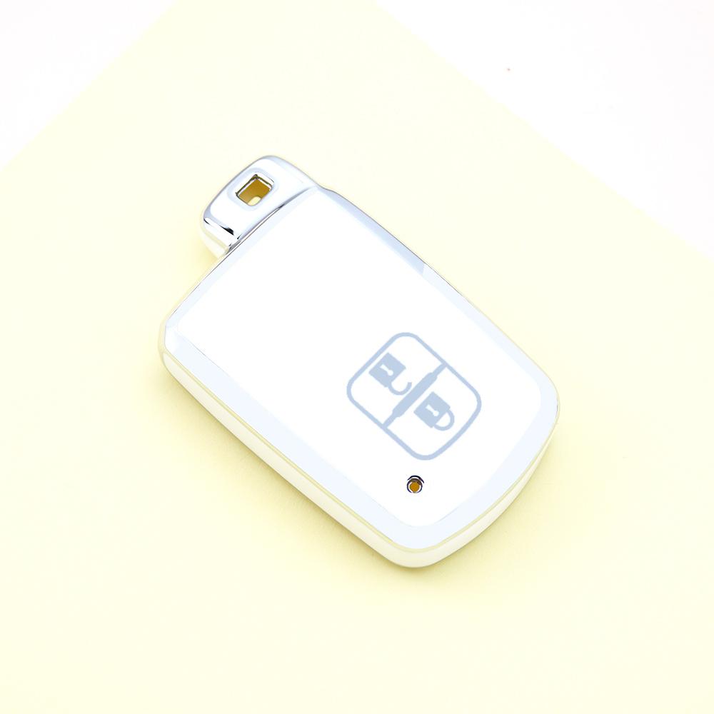 2 3 4 Buttons Silver Edge TPU for Toyota Camry RAV4 Avalon Auris Car Shell Fob Keyless Holder Smart Key Cover Case Bag Holder Protector