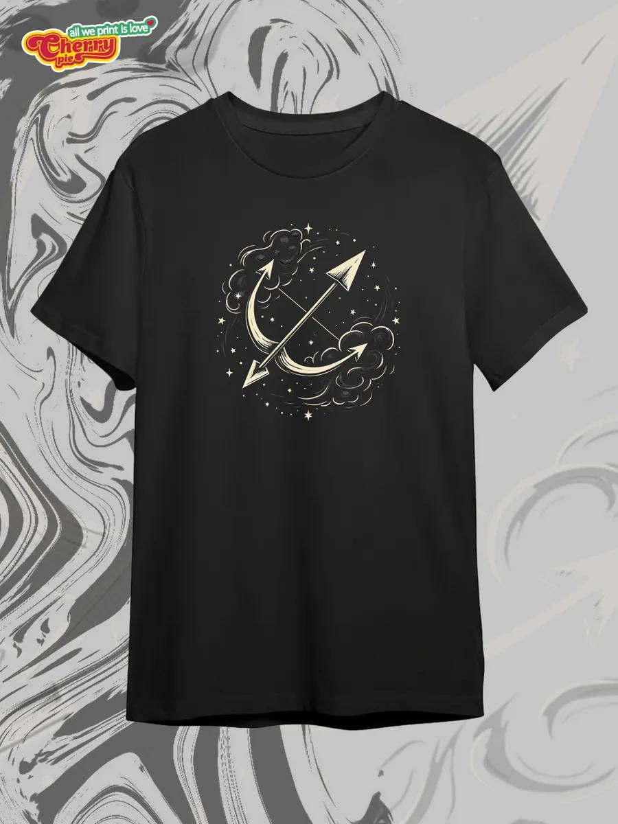 Black T-shirt with Niva print 4XL