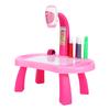 Educational Drawing Toys Set Painting Toy Projector Desk Tablet Learning Toy Tool Gift (Pink)