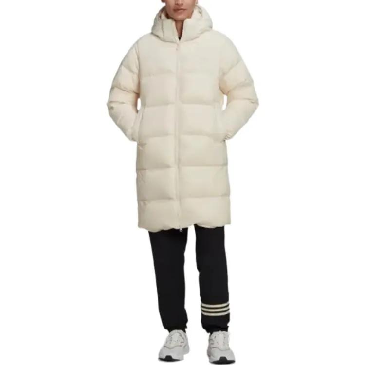 Adidas Originals Trefoil Down Jacket Men's Beige (Unisex) Down Jackets HL9208
