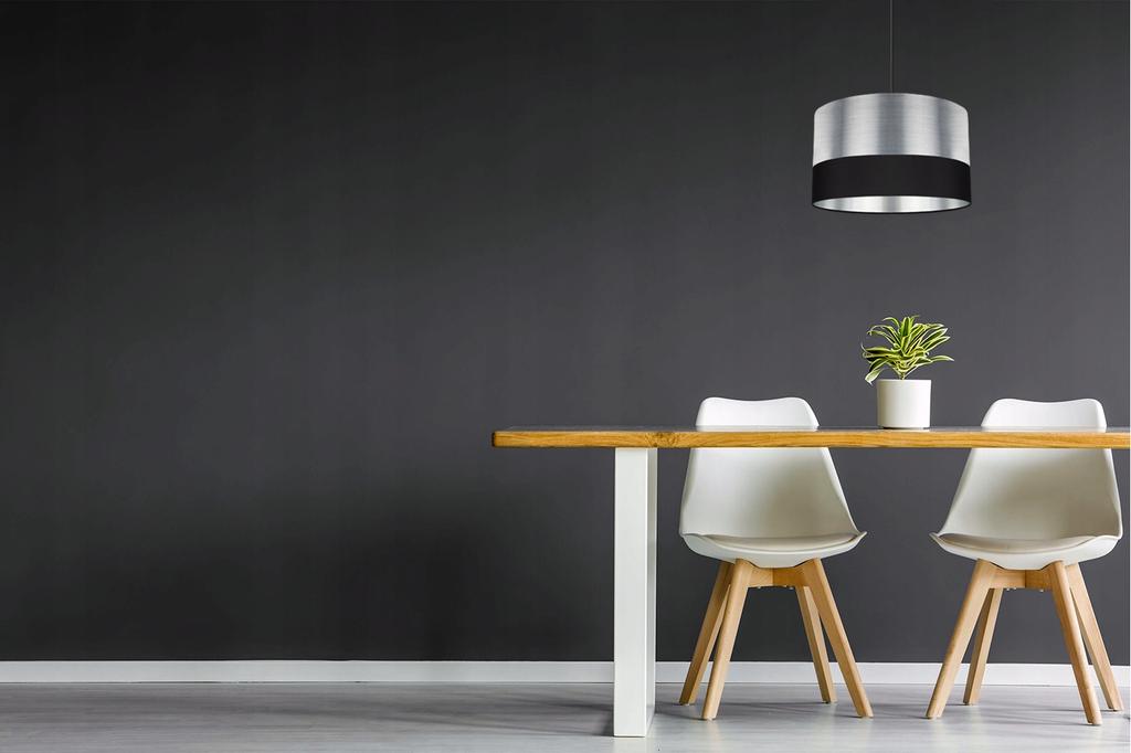 DECKENHÄNGELAMPE CHROMER LAMPENSCHIRM LED