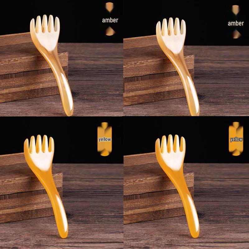 Resin Five-Claw Head Massager: Meridian Massage, Gua Sha Therapy & Beauty Scraping Comb