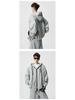 Unisex Heavyweight Trendy Sports Hoodie & Sweatshirt Two-Piece Set for Autumn