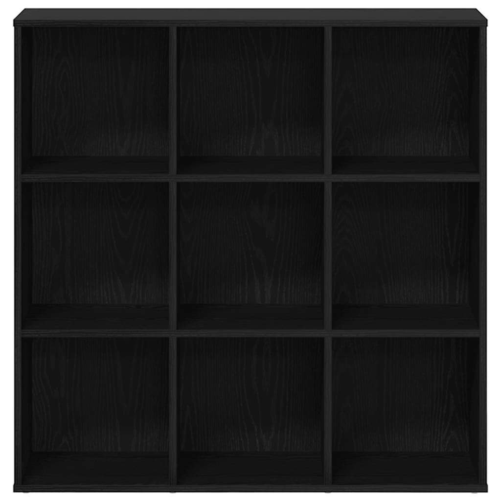 Bookshelf Oak Black 98 x 29 x 97.5 cm Engineered Wood