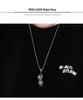 Retro Distressed Six-Pointed Star Cartoon Necklace Pendant for Men and Couples