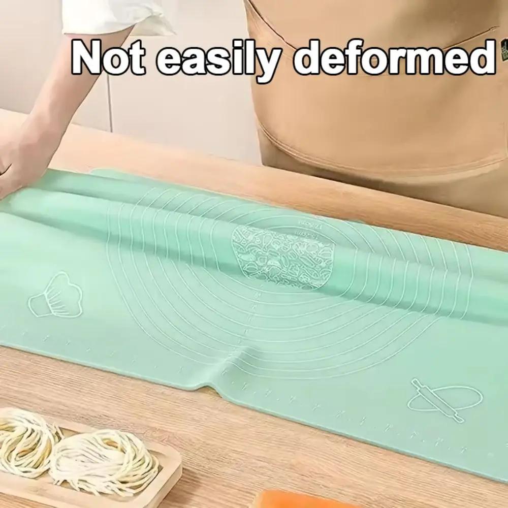 New Silicone Rolling Mat Non-Stick Non-slip Baking Mat Thickened Kneading Dough Mat