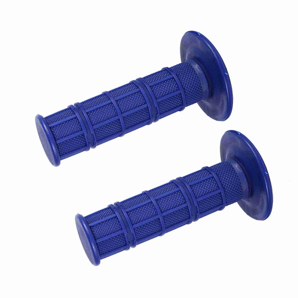 2PCS Blue Soft Handle Grips Silicone Material Motorcycle Grips Universal Handlebar Grips For Quad