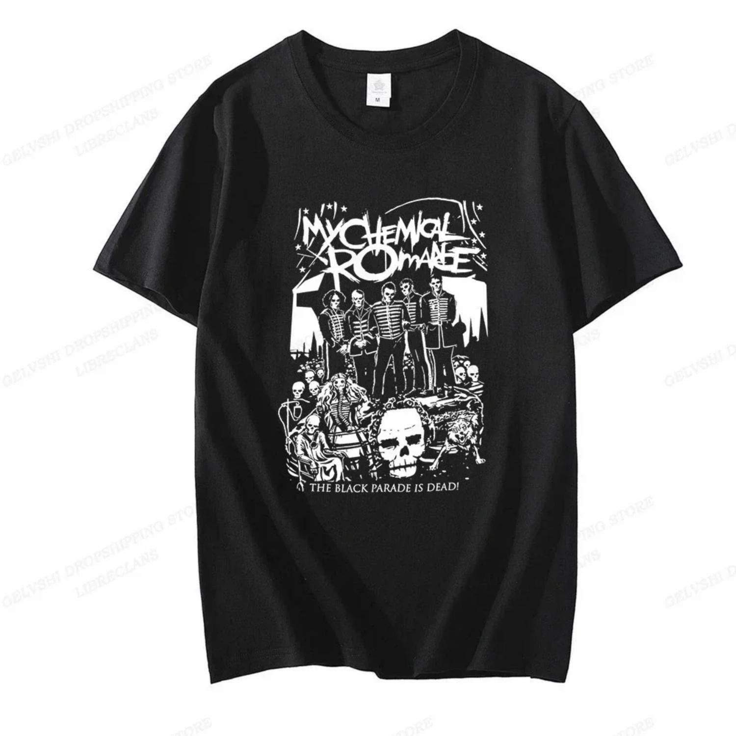 

Футболка My Chemical Romance Жіноча модна футболка Cool Hip Hop Чоловіча футболка Повсякденна літня вінтажна аніме футболка унісекс XXXXXL