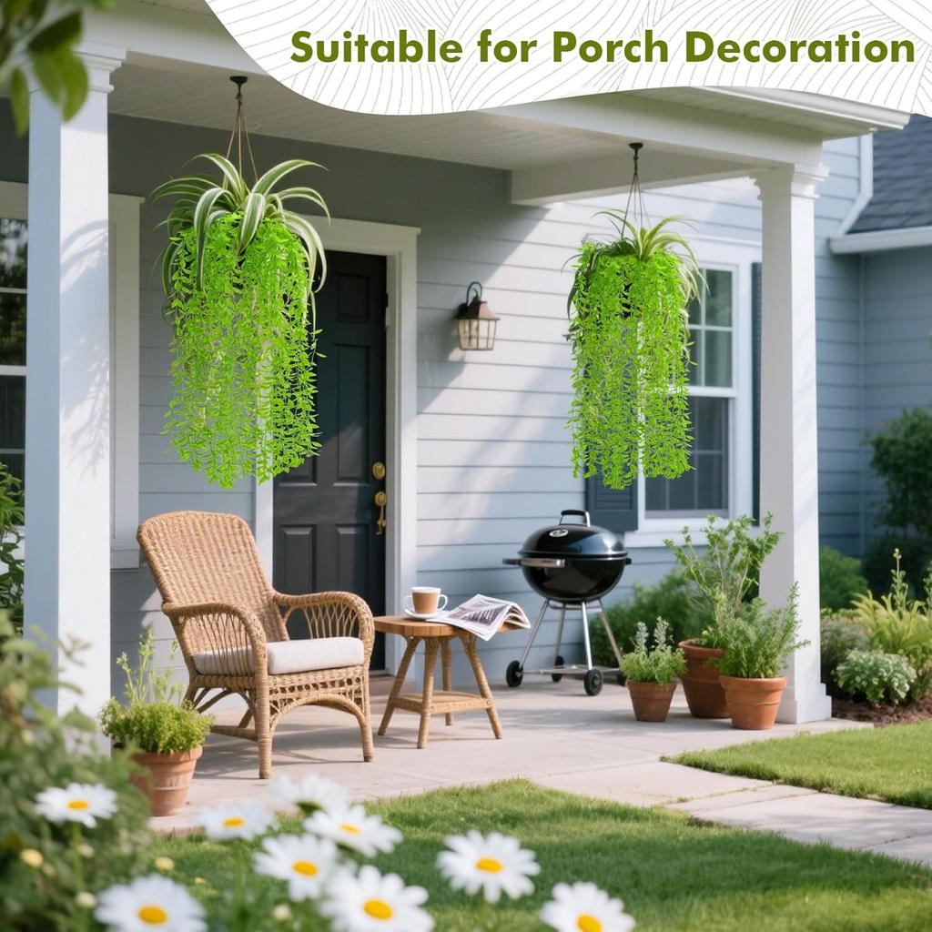 5PCS Fake Vines for Bedroom Ivy Vines for Decoration Artificial Hanging Plants Fake Hanging Plant Greenery Backdrop Weeping Willow Tree Vine Garland