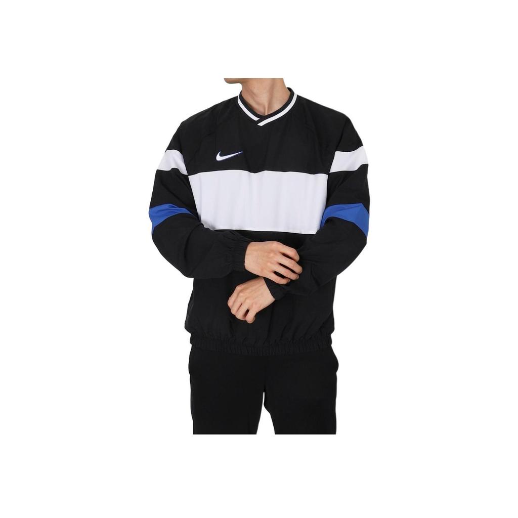 Nike Sudadera Casual de Manga Larga con Cuello en V Dri-Fit Academy Color Block para Hombre Sudadera Negra FN2384-010