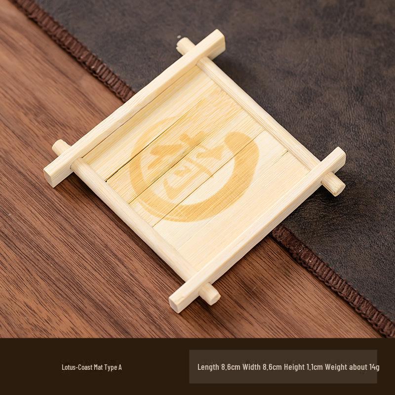 Bamboo Coaster & Decorative Tea Cup Tray