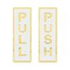 Acrylic Push Pull Sign Sticker Push & Pull Door Sign Window Door Sticker 3D Waterproof Sliding Door Sticker Shop Door