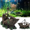 Pirate Boats Shape Resin Landscaping Aquarium Supplies Fish Bowl Ornaments