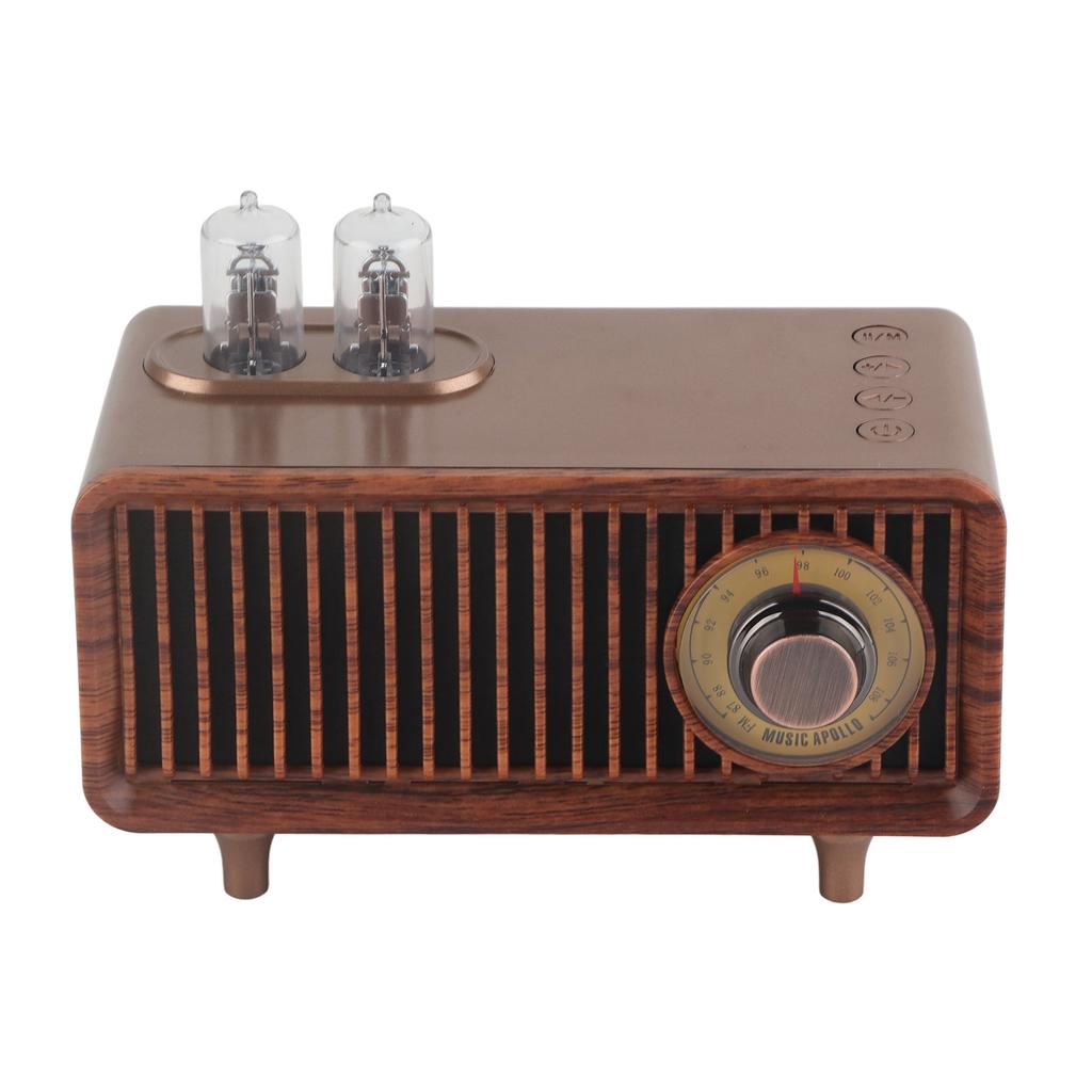 B9 Retro Bluetooth Speaker Low Latency USB Desktop Retro Speakers with Radio for Computer Desktops