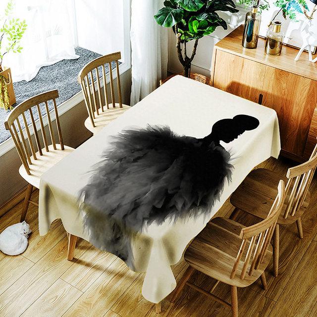 

Скатерть с рисунком совы, креативный персонаж, зеленый лист и птица, полиэстер, удобная водонепроницаемая скатерть для дома 40 X 40CM