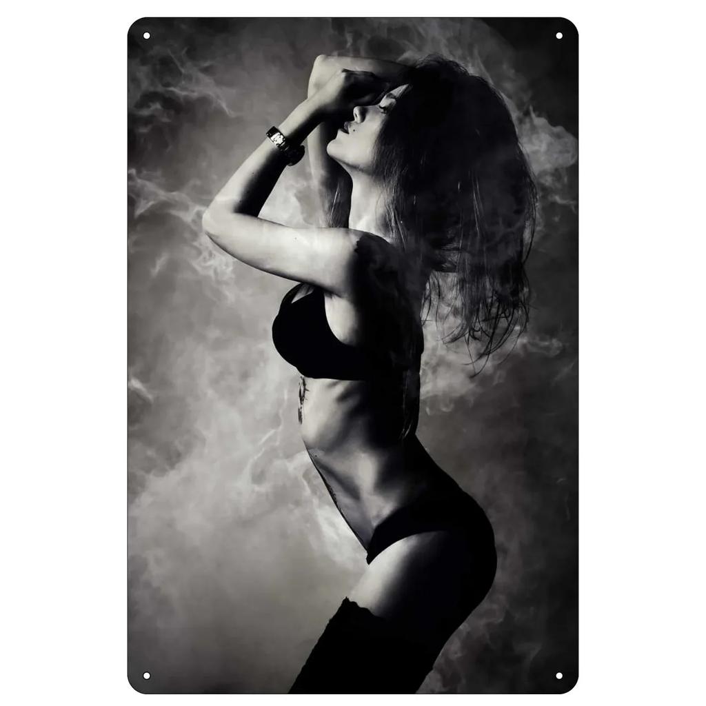 Vintage Pinup Sexy Girls Metall Blechschilder Plakette Platte Retro Wandposter für Man Cave Bar Pub Clubs Café Eisenmalerei Dekoration
