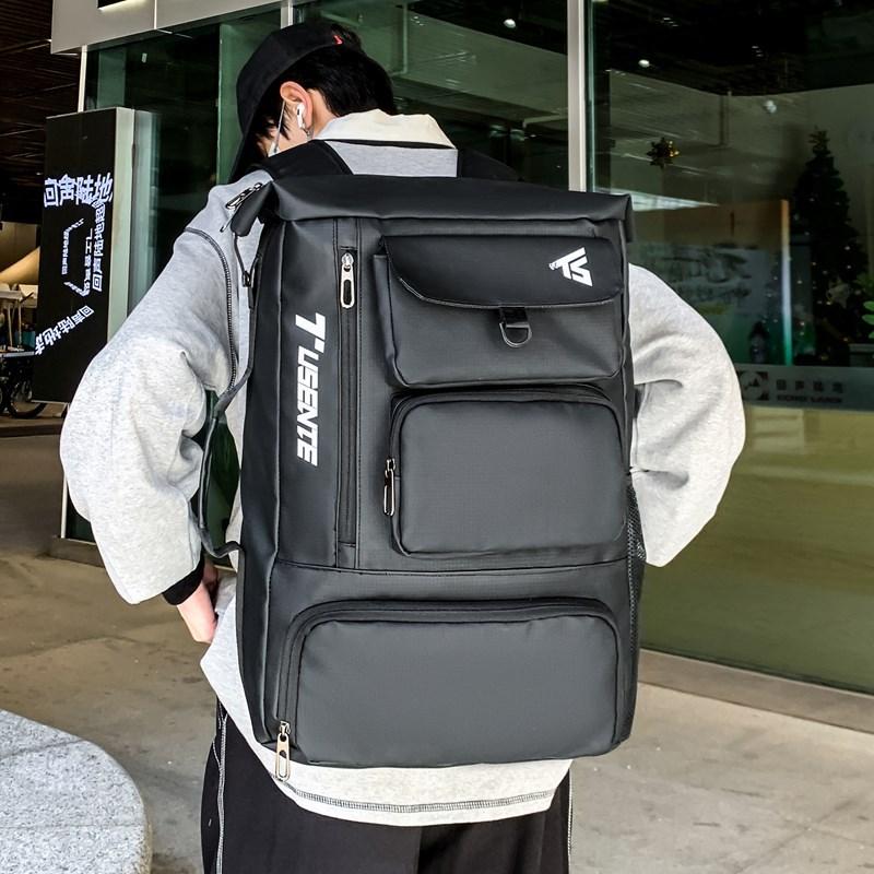 Tide Cool Locomotive Neutral ins Sports and Leisure Large Capacity Backpack Leisure Travel Multifunctional Backpack
