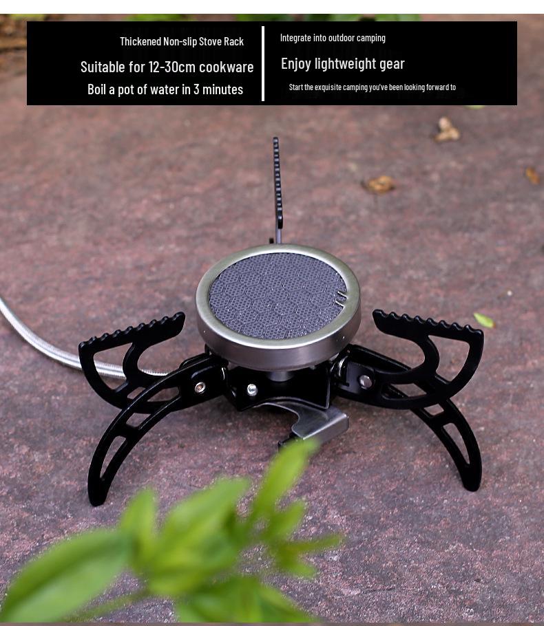 New Portable Split Gas Stove: Complete Outdoor Cooking Set for Camping & Picnics