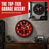 Silent 2D Flat Wall Clock Motorcycle Style Quartz Wall Clock  Study Room
