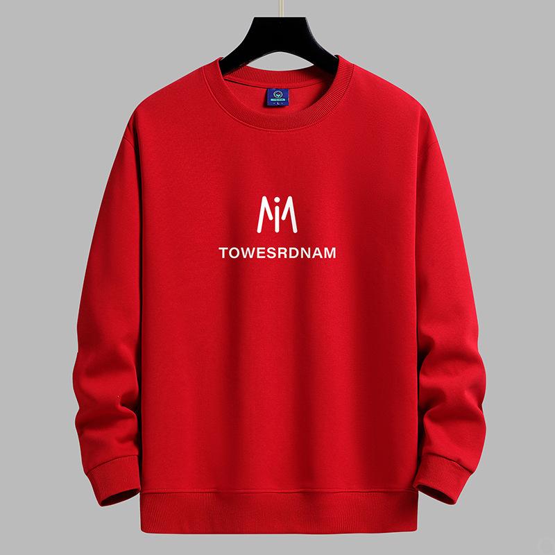 Bluza męska z okrągłym dekoltem z wzorem M Modna codzienna bluza z długim rękawem