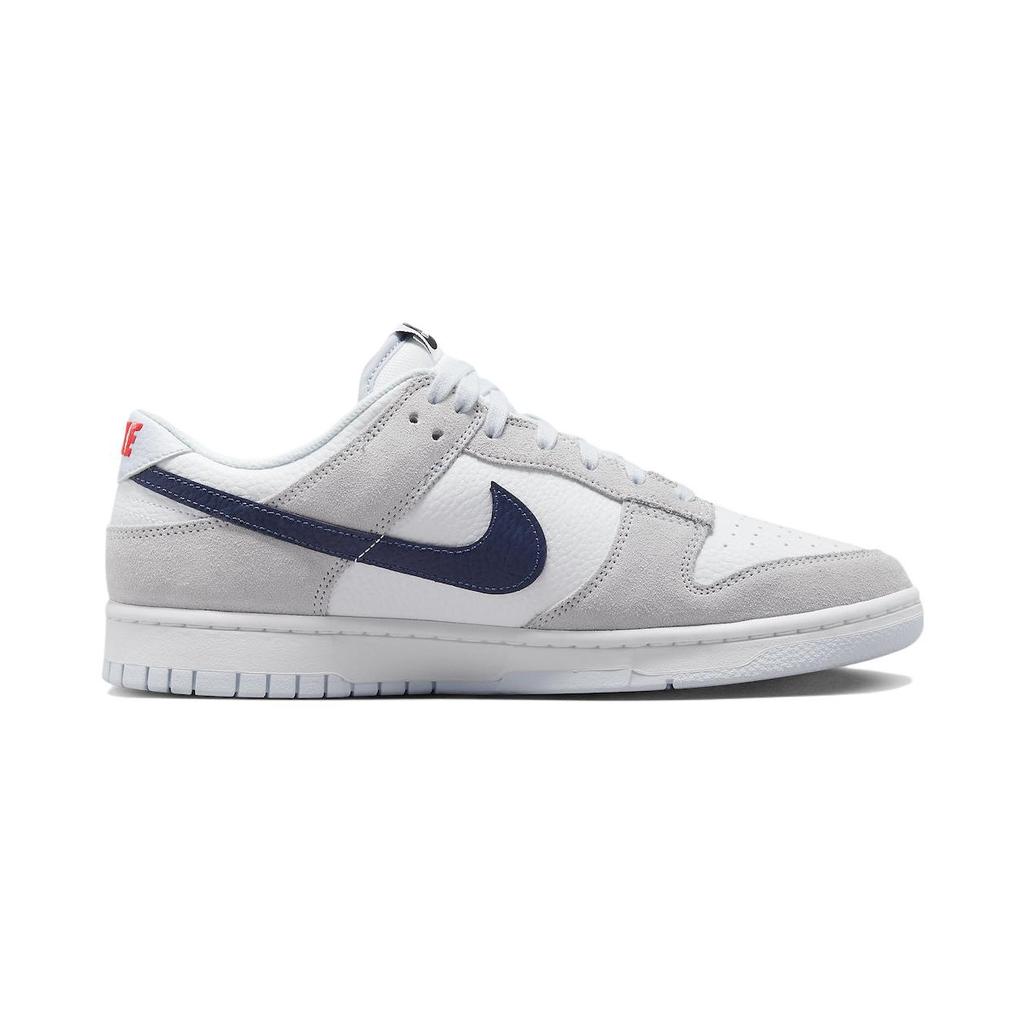 Nike Dunk Low White Grey Navy Aqua Mini Swoosh Sneakers Skate Shoes FJ4227-001