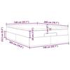 VidaXL Cadre de lit ottoman et matelas gris clair 140x200 cm tissu, cadre de lit, cadre de lit rembourré, cadre de lit 3311113