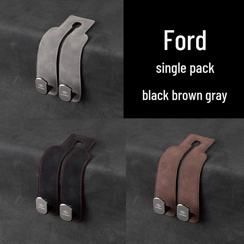 Zamszowe haczyki na telefon i do przechowywania na tylne siedzenie