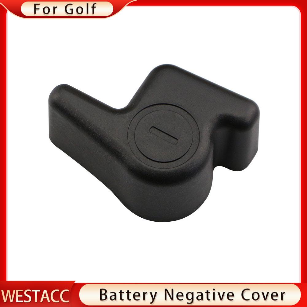 ABS Car Battery Negative Protection Cover for Volkswagen VW Golf 5 6 7 Batteries Electrode Pole Anode Cap Trim